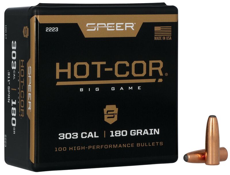 Speer Hot-Cor Rifle Bullets .303 cal .311" 180 gr SPRN 100/ct