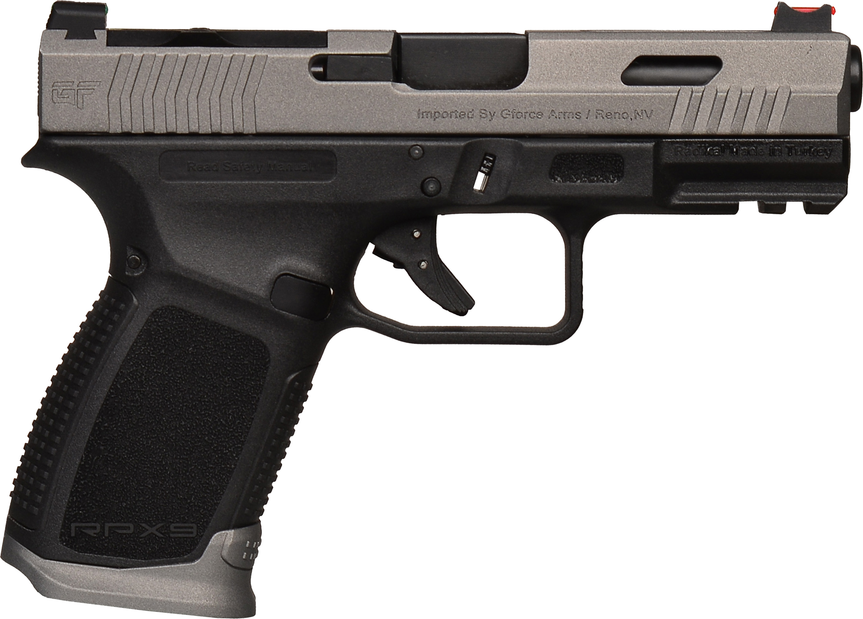 GForce Arms GFA RPX9 EXO 9M 15R OR 4B GRAY TAC GRAY SLIDE