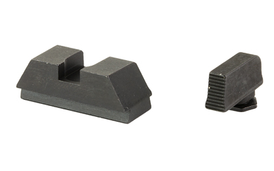 Ameriglo Optics Compatible Handgun Sight Set for Glock Flat Black .295? Rear 1L Tall Serrated Black .220? Front