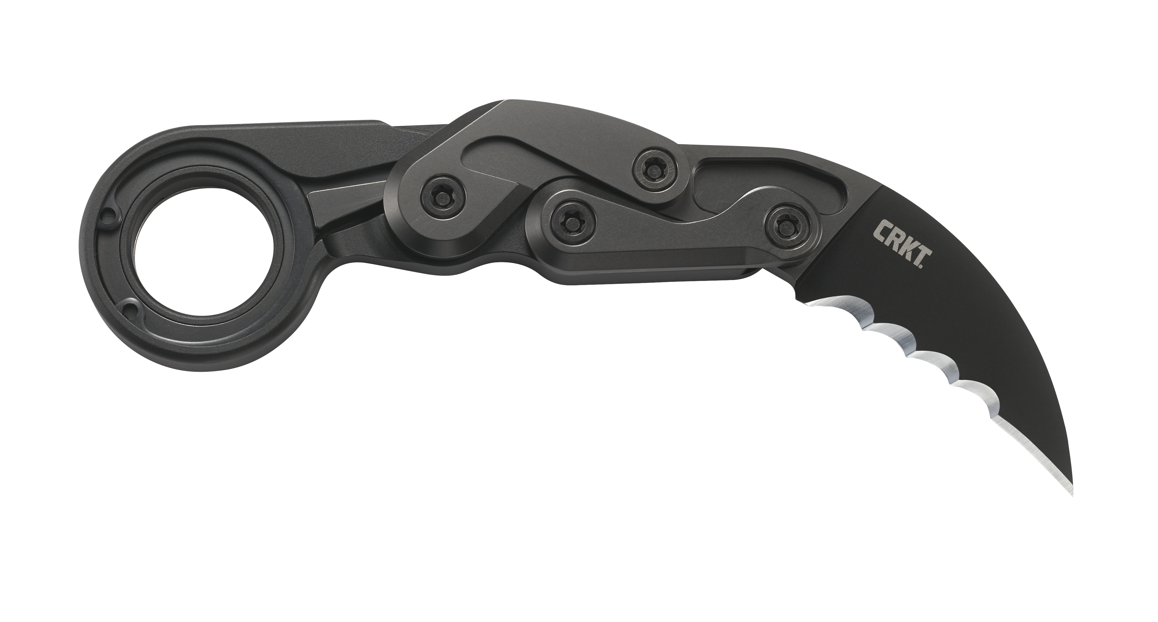 CRKT Provoke Folding Knife with Kinematic Innovations / Veff Serrations 2-2/5" Blade