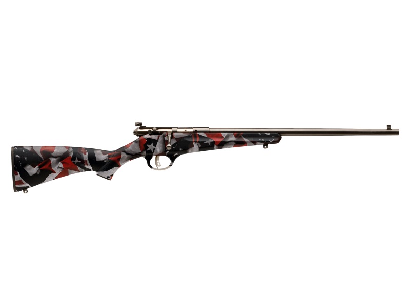 Savage Rascal Red White & Blue Rifle 22LR 1rd Capacity 16.125" Barrel Synthetic Stock