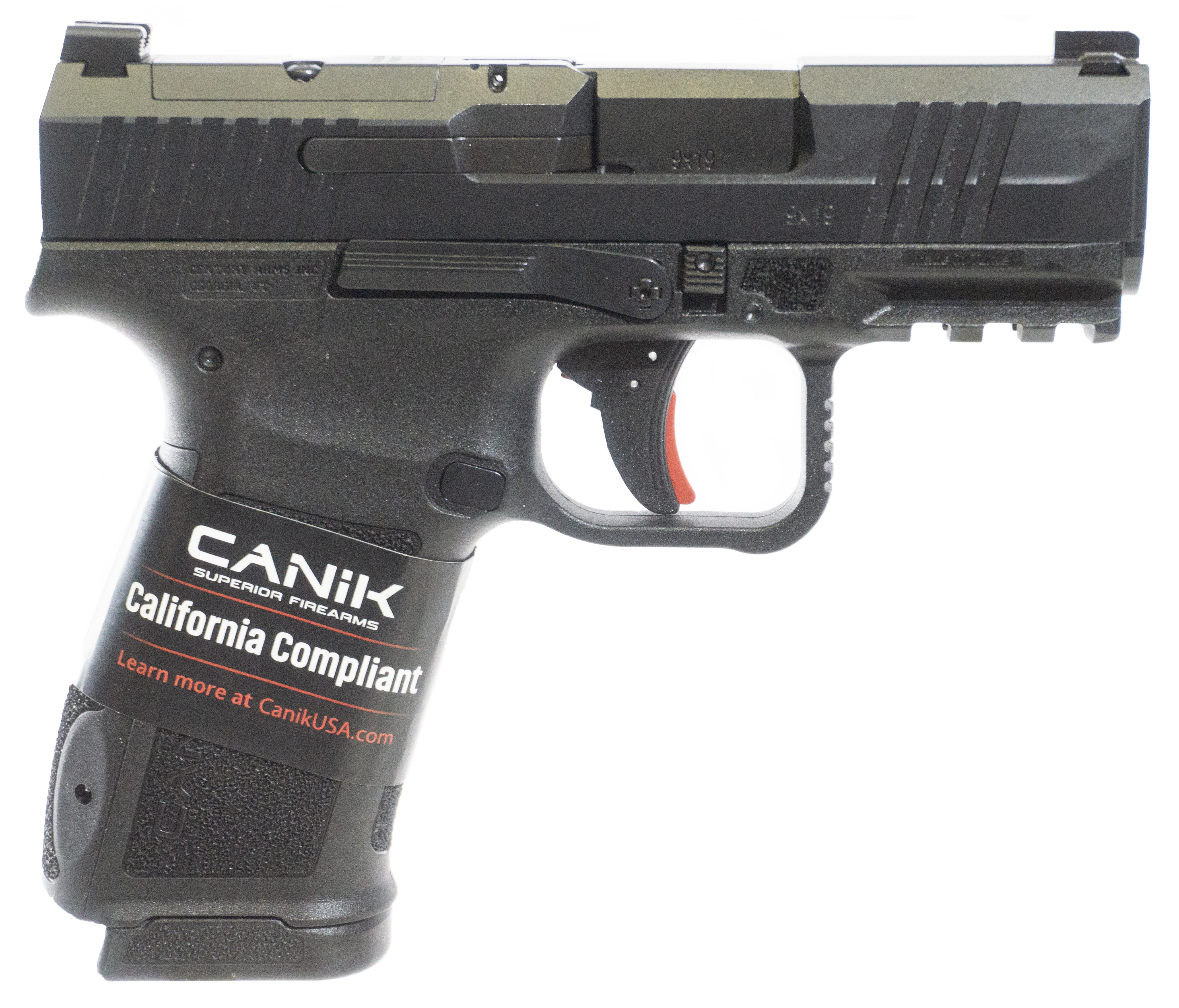 Canik Mete MC9L CA Compliant Handgun 9mm Luger 10rd Magazines(2) 3.18" Barrel Optic Ready Black