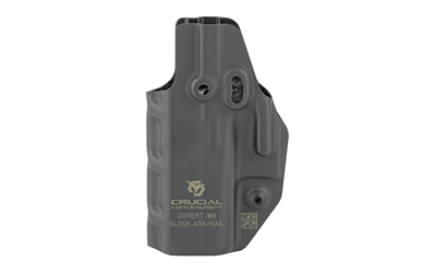 BP Tactical DBA Crucial Holster Crucial Concealment Covert IWB Holster for Glock 43/43x Black Ambi