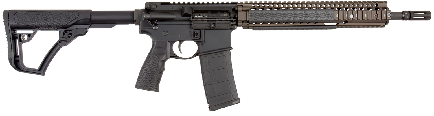 DANIEL DEFENSE M4A1 5.56MM RIFLE RIS II Rail FDE 14.5"PW CALI COMP 1-10RD MAG
