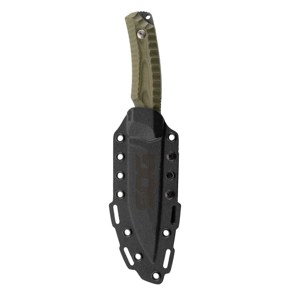 SOG Knives Hidaka FX Fixed Knife 4-4/5" Drop Point Blade Green