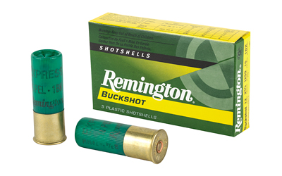 Remington Express Buckshot Shotgun Ammo 12 ga 2 3/4" 3 3/4 dr 16 plts #1B 1250 fps 5/ct