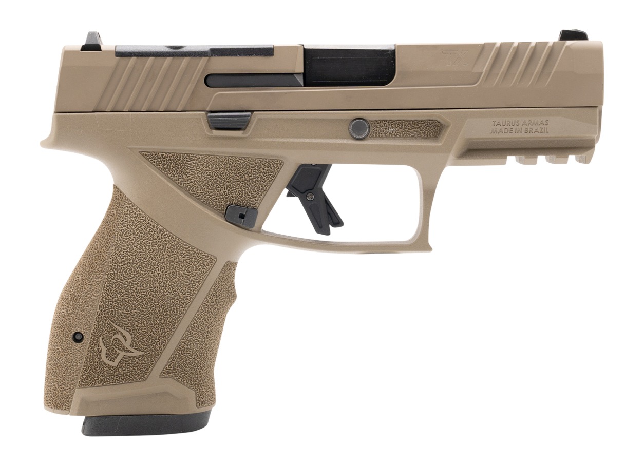 Taurus TX9 Compact Handgun 9mm Luger 15rd Magazines(2) 4" Barrel FDE Slide/Grip