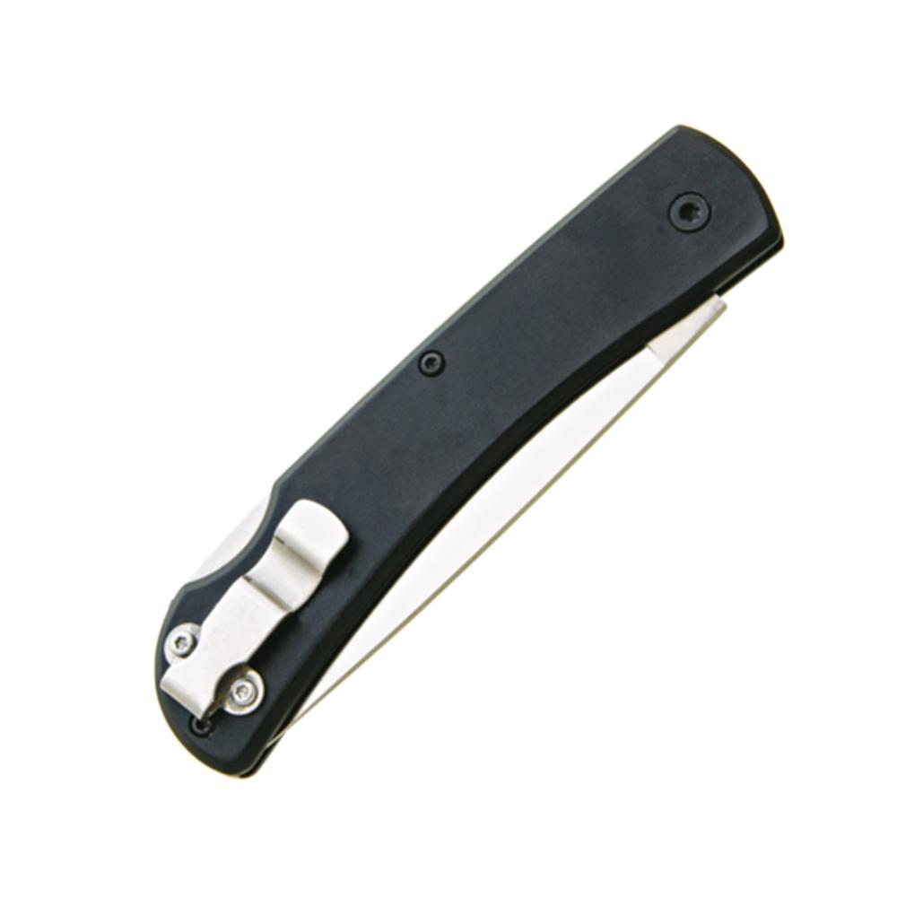 Bear & Son Large Locking Farmhand Folding Knife 3-5/8" Drop Point Blade Black with Clip