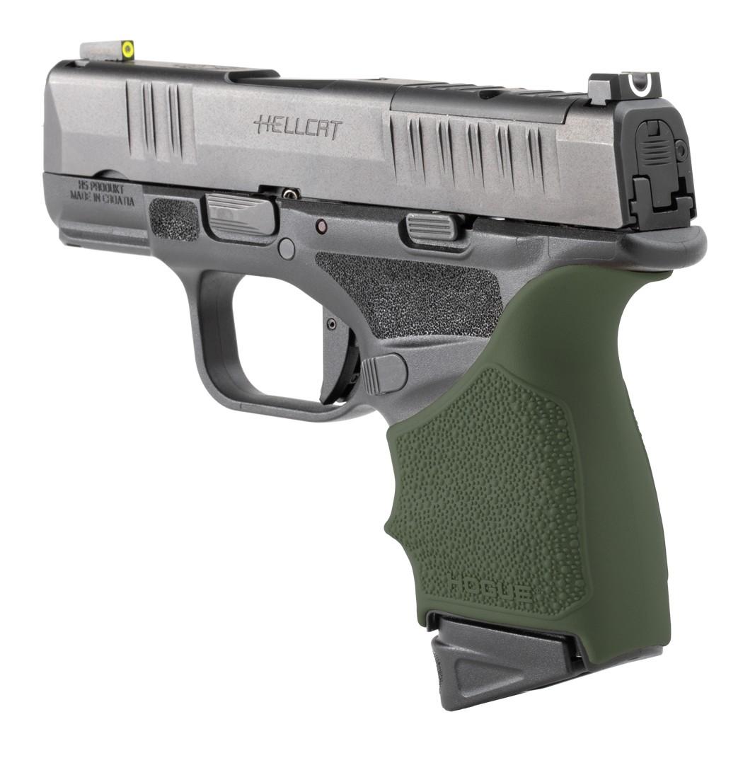 Hogue HandALL Beavertail Grip Sleeve for Springfield Hellcat - Olive Drab Green
