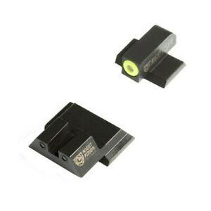 Night Fision LLC Perfect Dot NS Set w/Yellow Front + Black Square Rear Fits S&W M&P