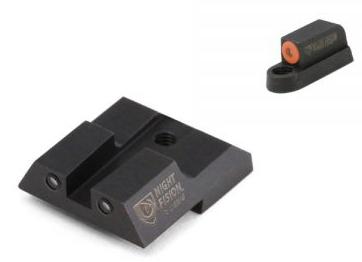 Night Fision LLC Perfect Dot NS Set w/Orange Front + Square Blk Rear for CZ-USA P-07 & P-09