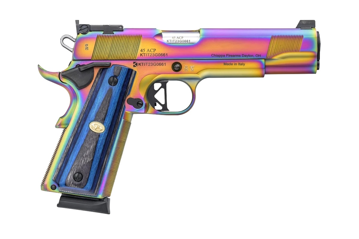 Chiappa 1911 Empire Grade Handgun .45 ACP 8rd Magazines (2) 5" Barrel Multi Color