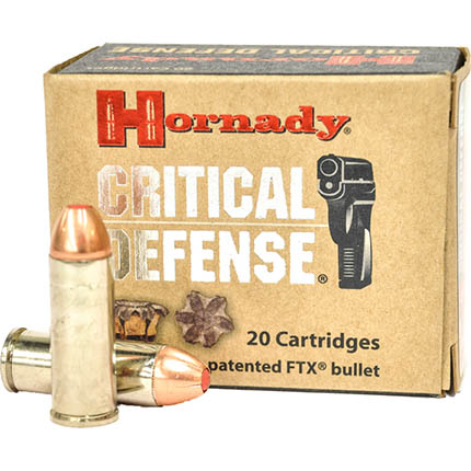 Hornady Critical Defense Handgun Ammo .45 Colt 185 gr FTX 920 fps 20/ct