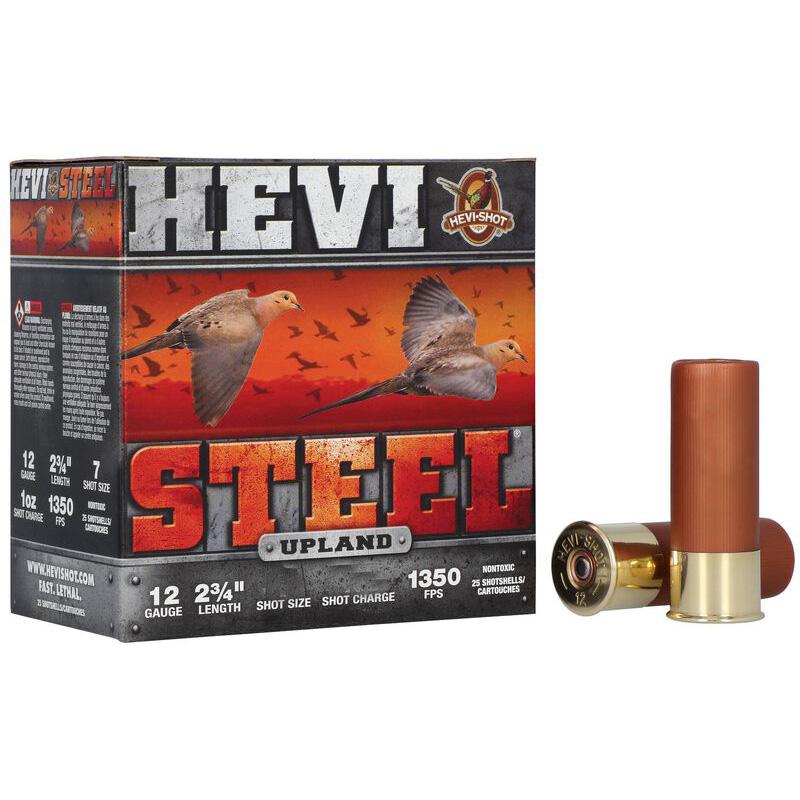Environ Metal Inc HEVI-Shot Hevi-Steel Upland Shotshells 12ga 2-3/4" 1-1/8oz #5 25/ct