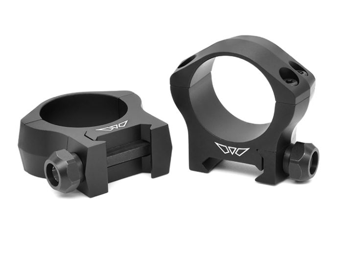 Warne 2-Piece Picatinny Style Mountain Tech Scope Rings 34mm Medium - Matte