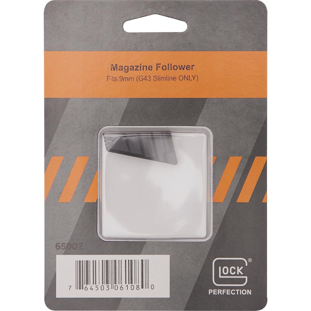 Glock Factory Magazine Follower .9mm Luger G43 Slimline ONLY Black