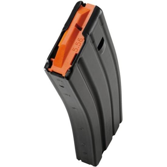 C Products Defense Inc. DuraMag 30rd BODY LIMITED TO 10rd 223/5.56 SS Org/Blk magazine