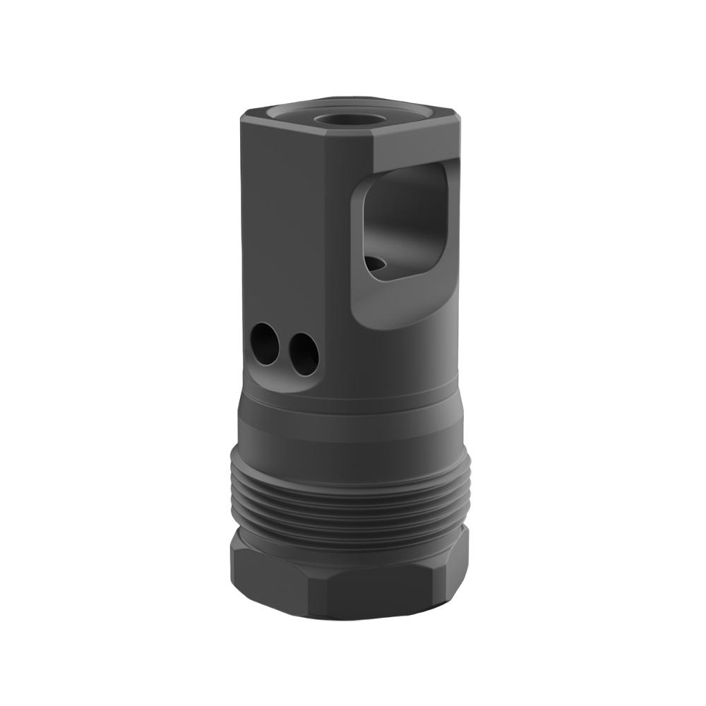 Breek Arms Plan B Echo Single-Port Muzzle Brake .223/5.56 1/2x28 Thread Black