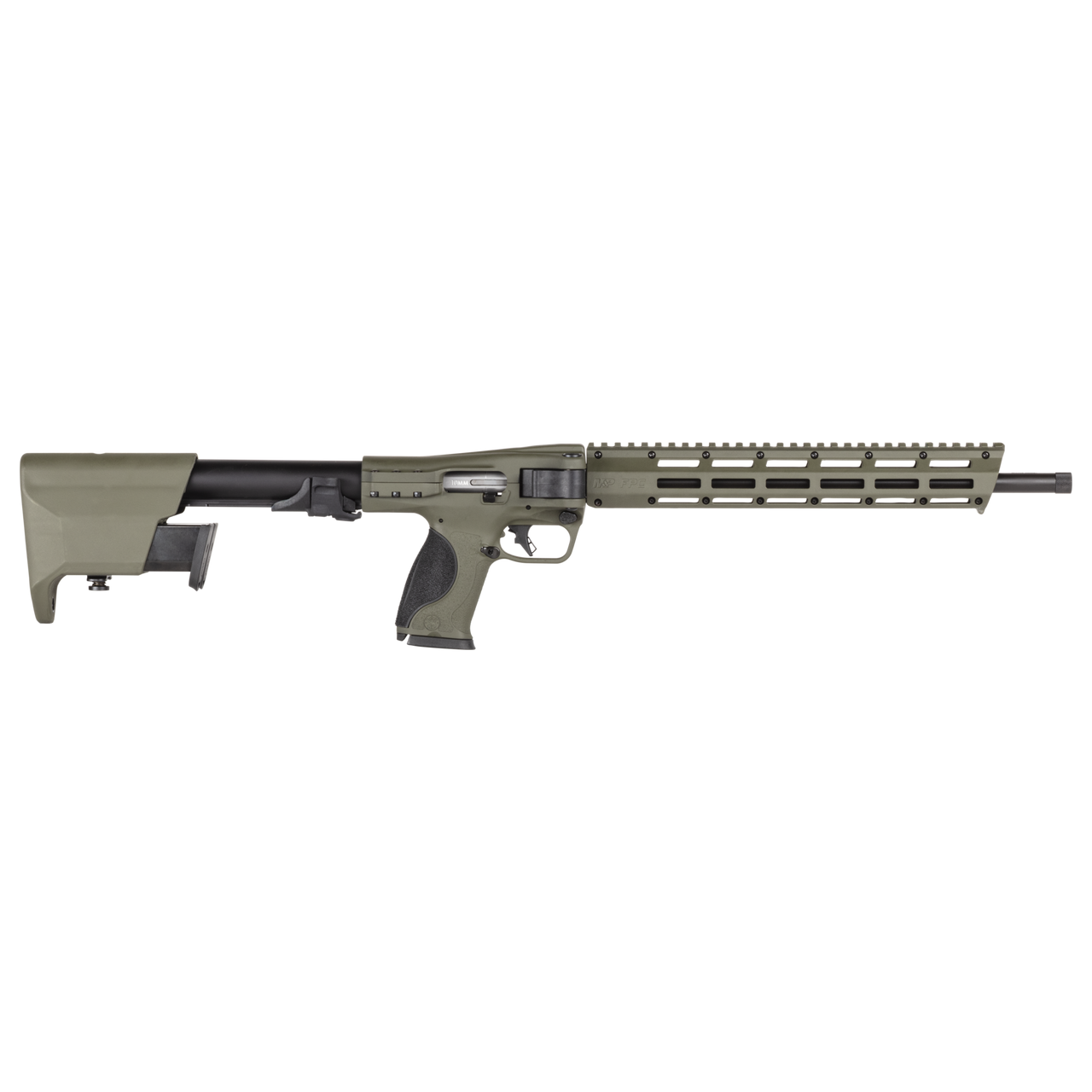 SMITH & WESSON M&P FPC 10MM ODG CARBINE 16.25" SIDE FOLD STOCK, 3-15RD MAGS