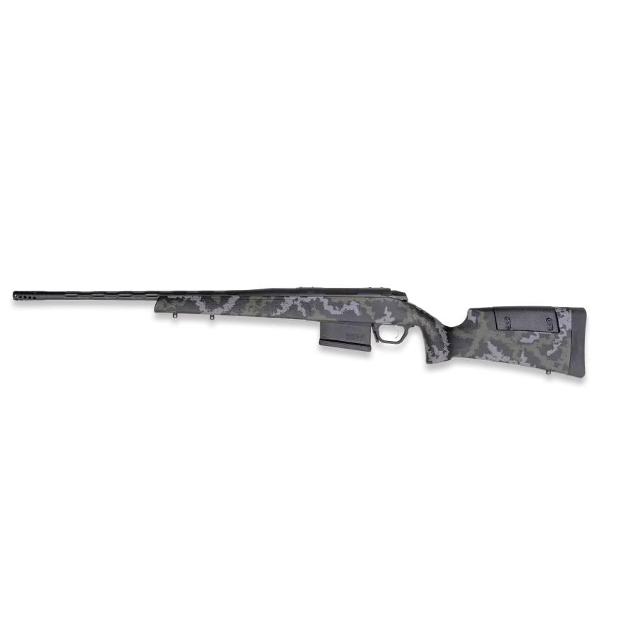 Weatherby Model 307 RANGE XP 2.0 Rifle .22 Creedmoor 5rd Capacity 22'' Barrel Green/Grey Sponge Pattern Stock