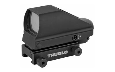 Truglo Tru-Brite Multi-Reticle Dual Color Open Red Dot Sight 24mmx34mm Window Multi-Reticle Black