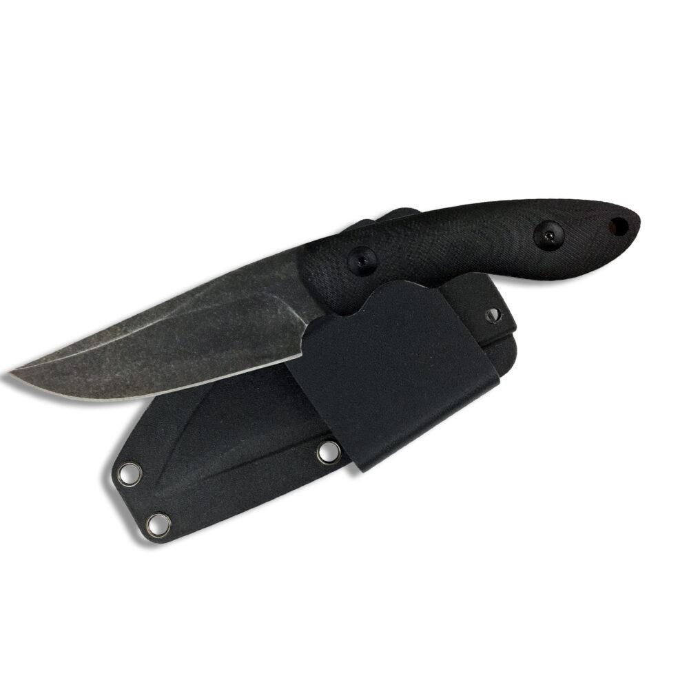Rock Ridge Outdoors ABKT Elite Shadow Predator Fixed Knife 3-1/2" Drop Point Blade Black