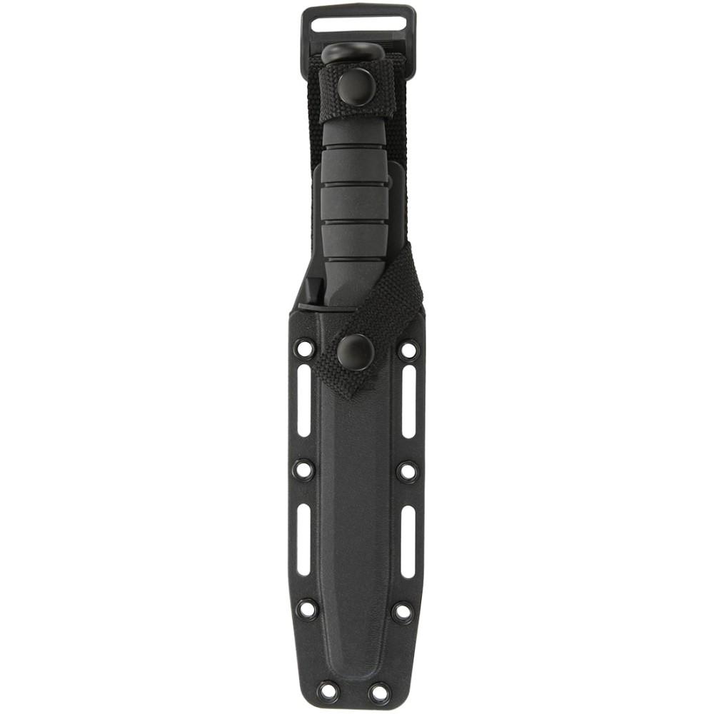 Ka-Bar Short Ka-Bar Fixed Knife 5-1/4" Clip Point Blade Black