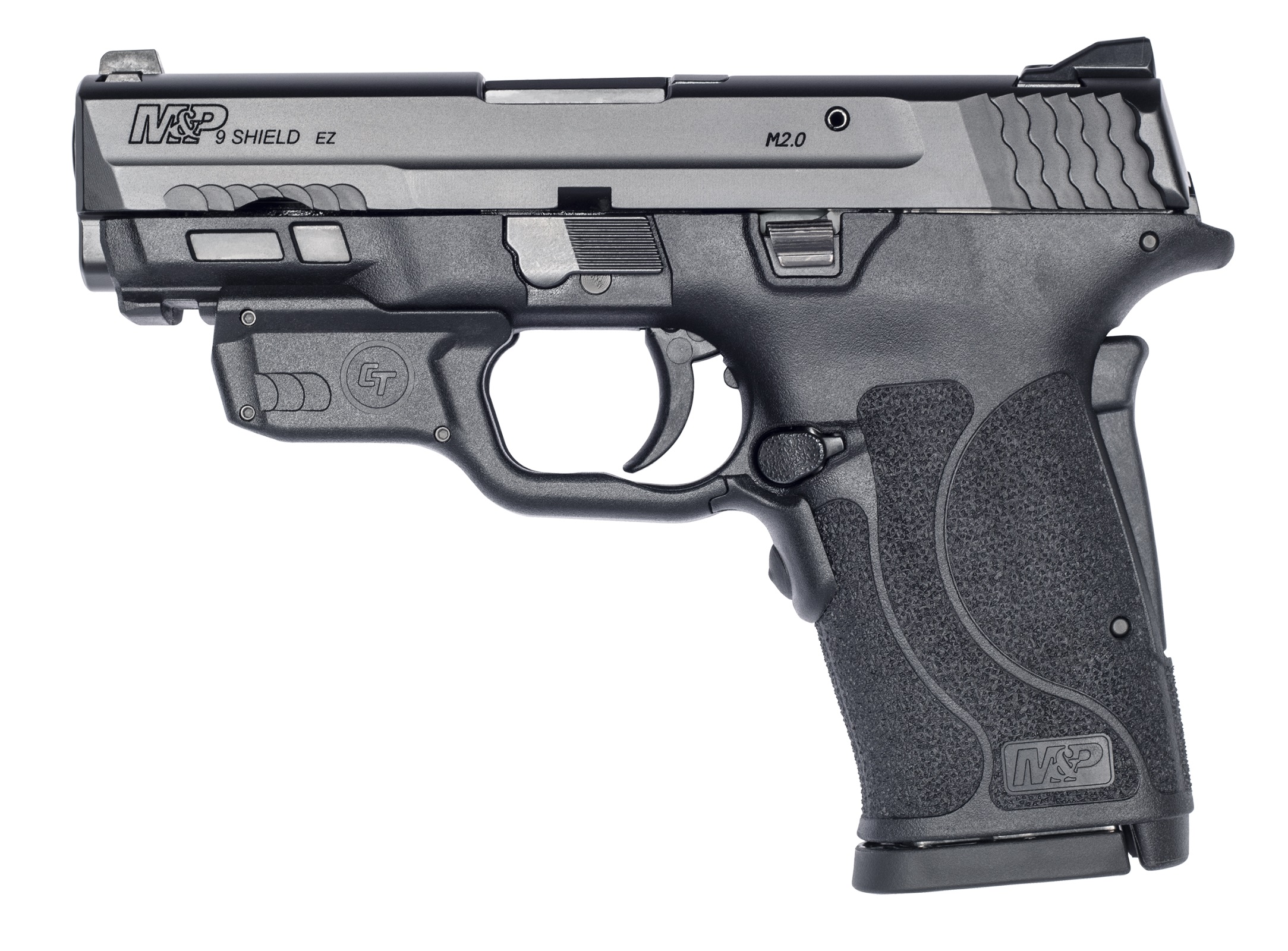 Smith & Wesson Inc. S&W M&P 9 SHIELD EZ No Manual Thumb Safety W/Crimson Trace Red Laserguard 9mm Luger 8rd Magazine 3.75" Barrel