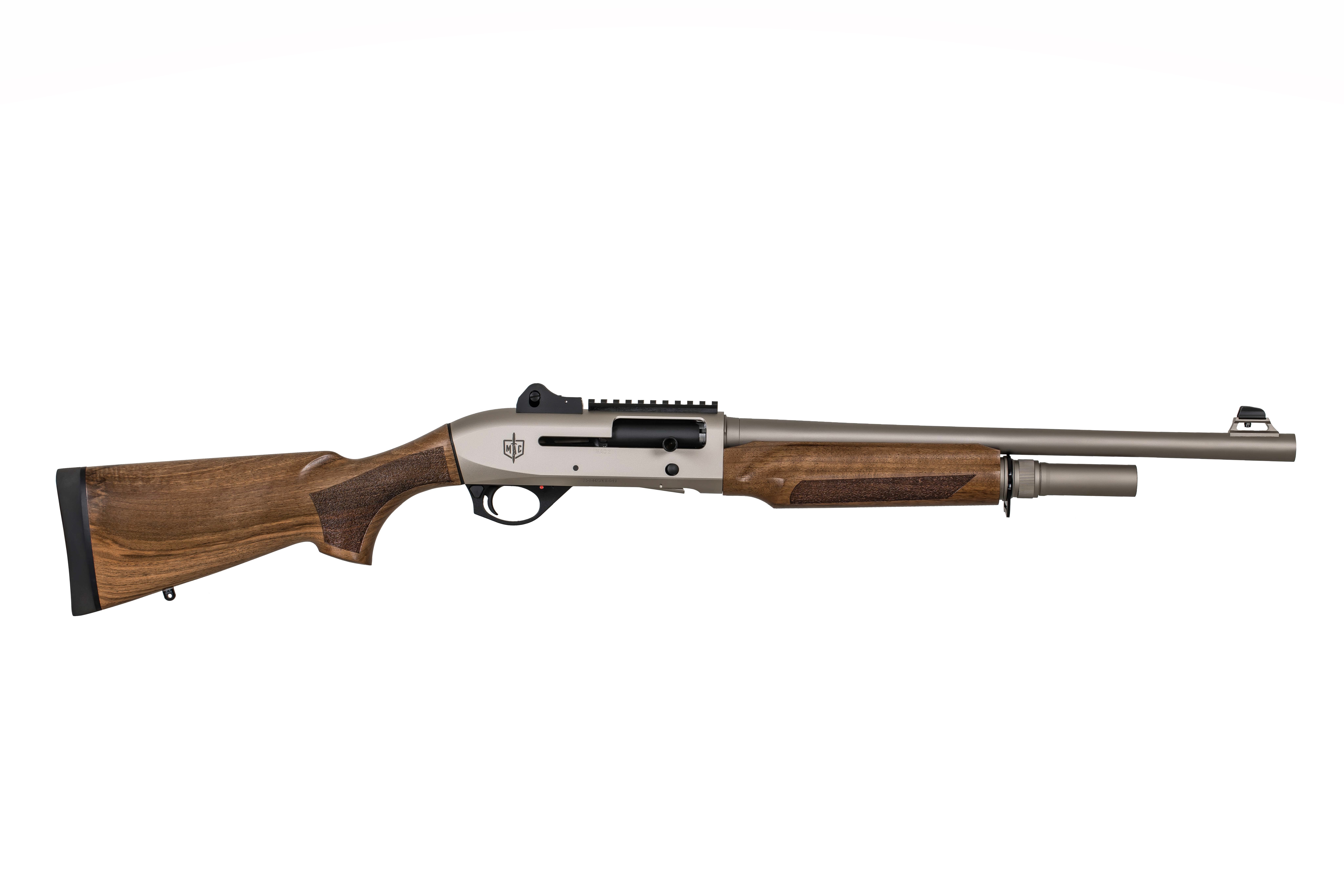 SDS Imports Mac 2 Tactical Marine Wood Shotgun 12 ga 3" Chamber 4rd Magazine 18.5" Barrel Wood
