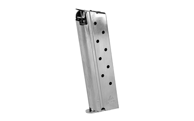 Mec-Gar 1911 Govt Handgun Magazine 10mm HT Nickel 8/rd