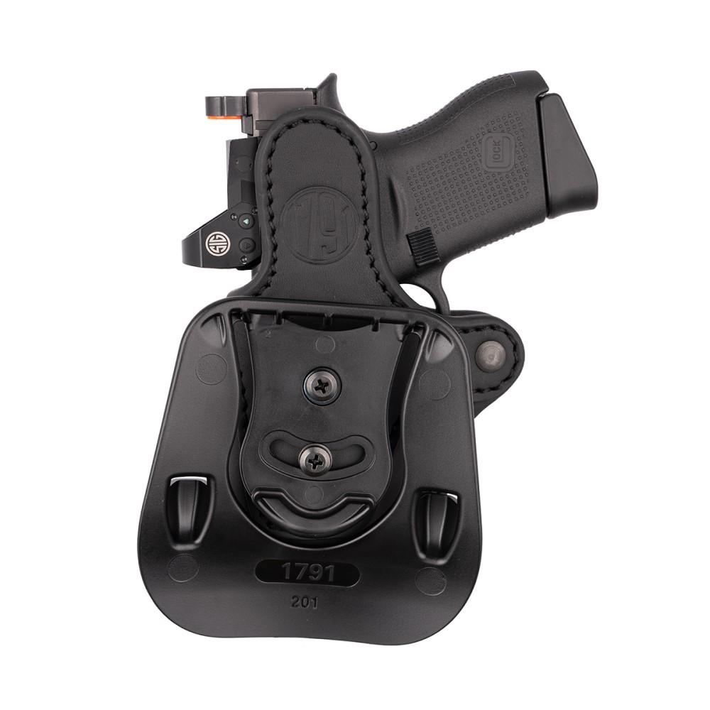 2nd Amendment 1791 LLC 1791 Optic Ready OWB Paddle Holster Compact Stealth Black RH