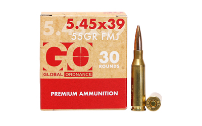 Global Ordnance Rifle Ammunition 5.45x39mm 55gr FMJ 2854 fps 30/ct