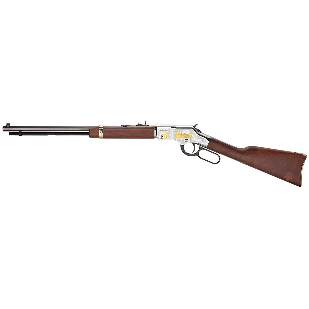 Henry Golden Boy American Construction Industry Tribute Edition Rifle .22 S/L/LR 16rd Capacity 20" Octagon Barrel Engraved Wood Stock