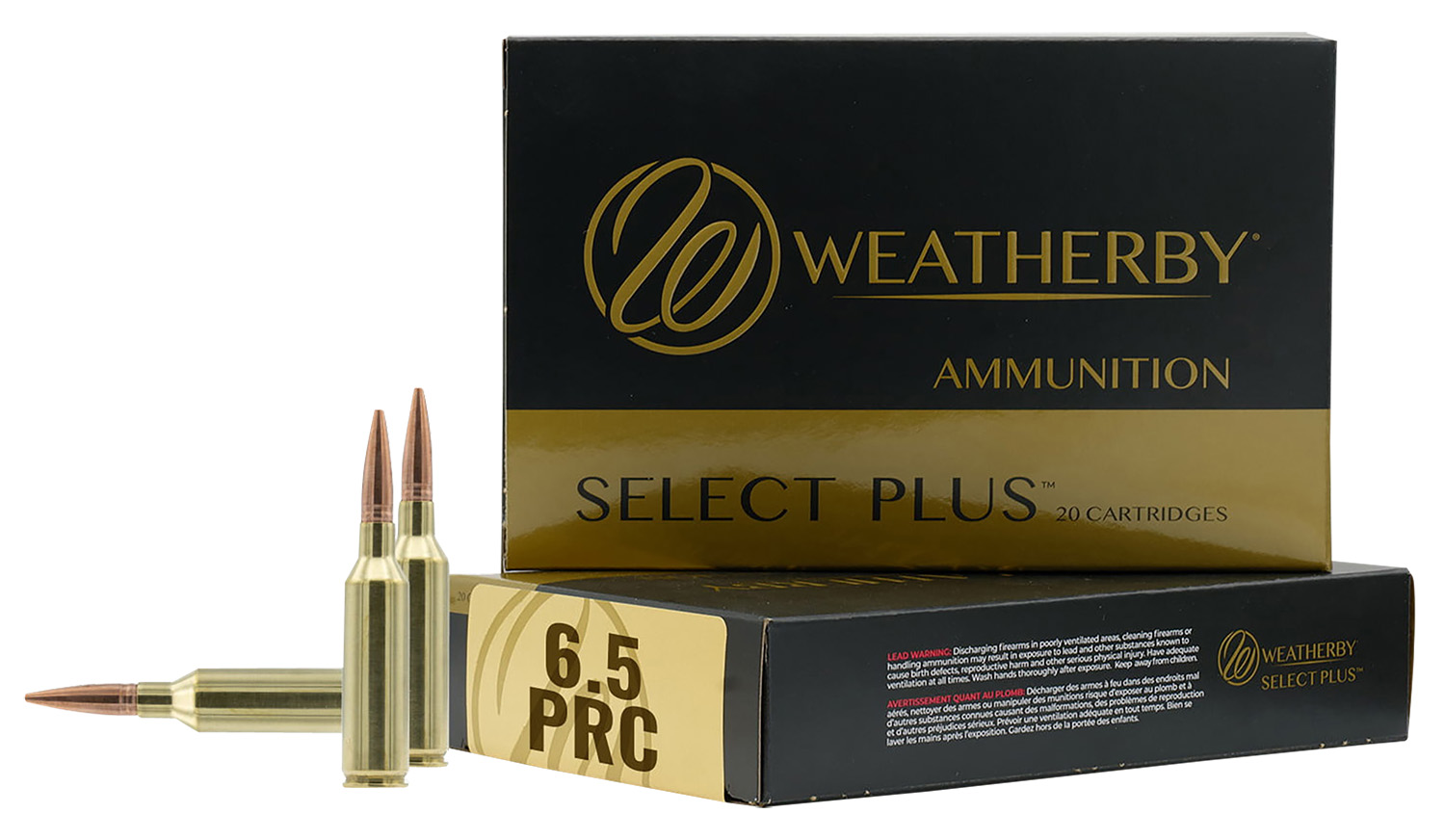 Weatherby Select Plus Rifle Ammunition 6.5 PRC 130gr Scirocco 3025 fps 20/ct
