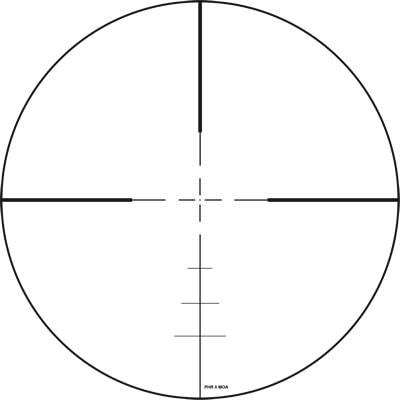 ZeroTech Thrive HD Rifle Scope 2.5-15x50 30mm SFP PHR-ii MOA Non-Illum Black