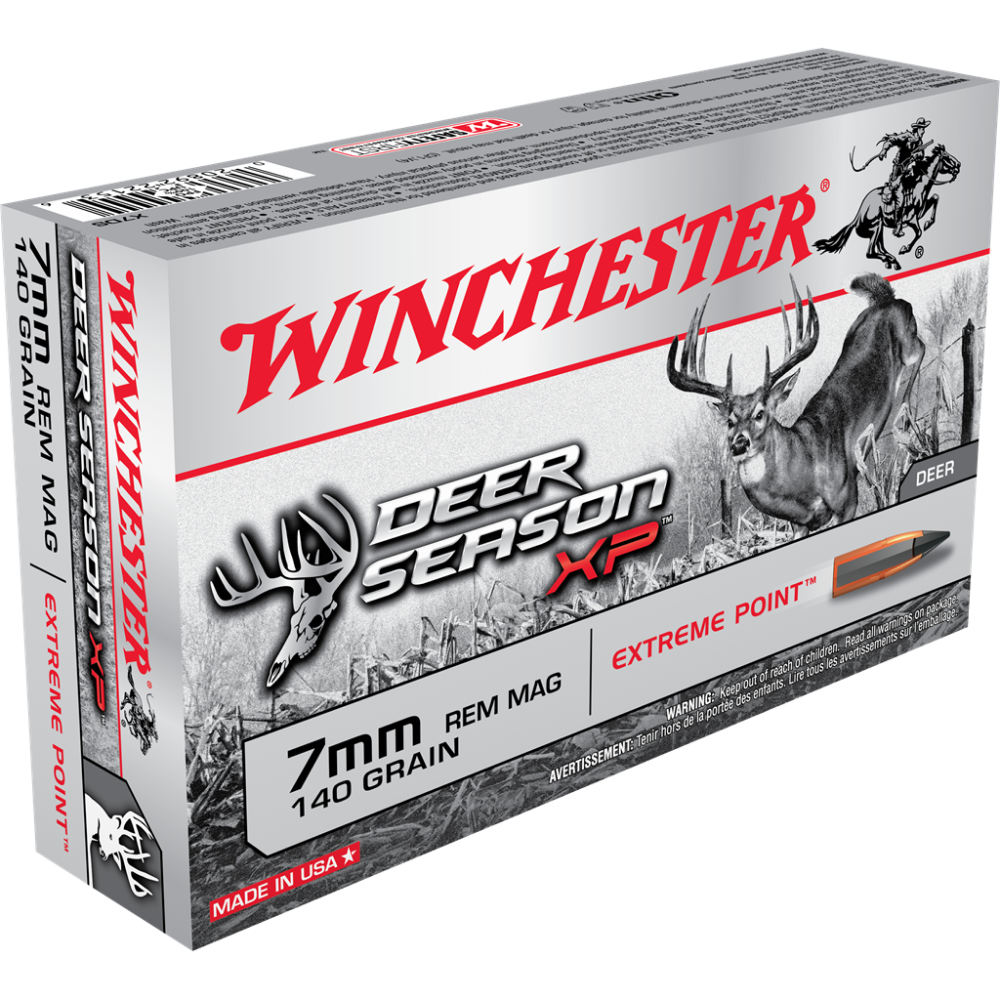 WINCHESTER DEER SEASON XP 7MM REM MAG 140G 20RD BX 200R CASE