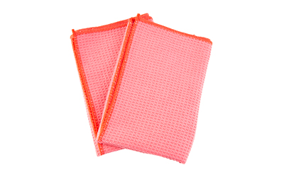 KleenBore Waffle Weave MicroFiber Red Cloths 16x16 Size 2/ct