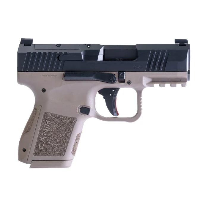 Canik METE MC9 CA Compliant Handgun 9mm Luger 10rd Magazine(2) 3.18" Barrel FDE Frame/ Black Slide
