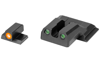 Meprolight Hyper-Bright Handgun Night Sight Orange Ring Front Green Rear for S&W M&P Shield