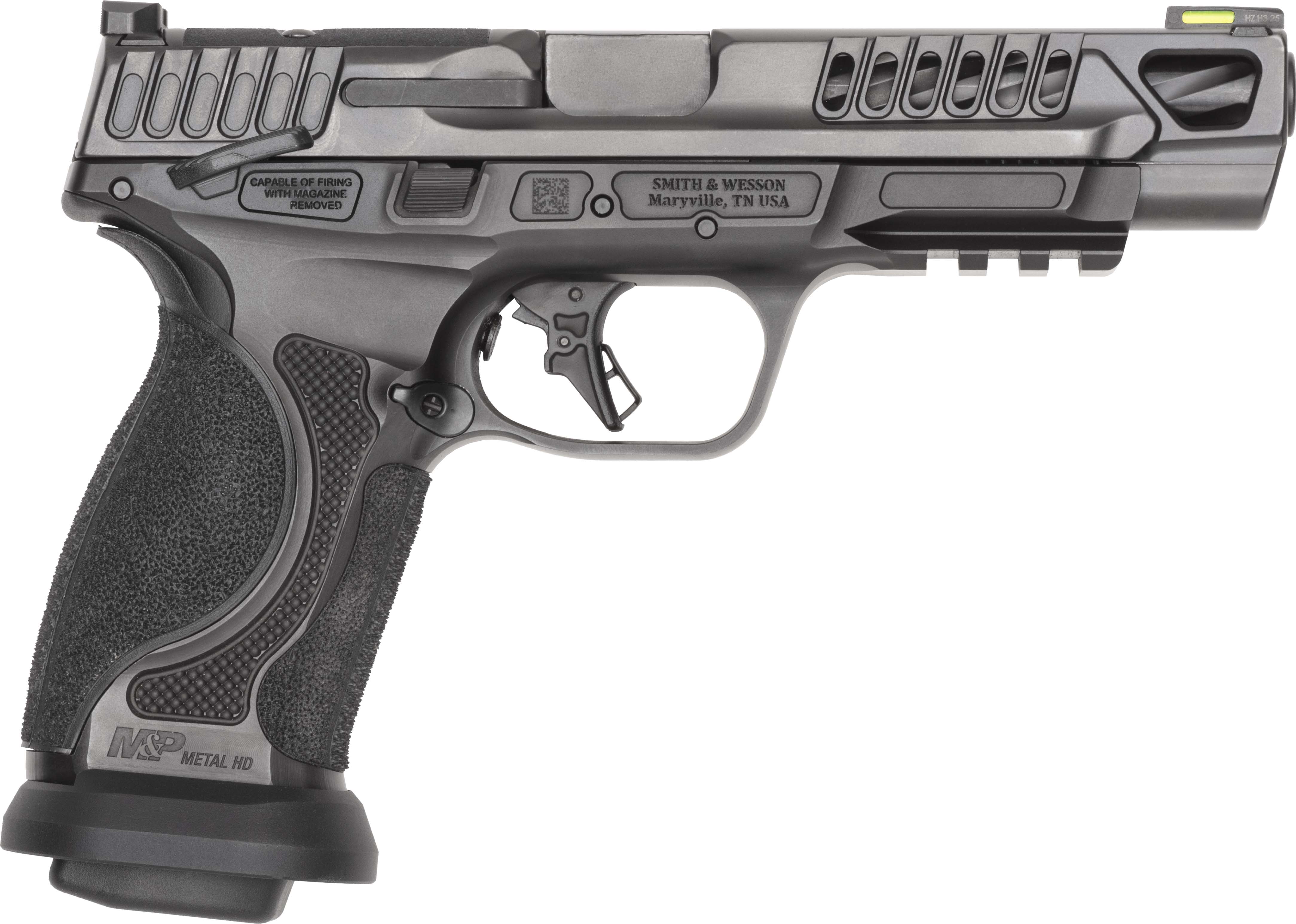 Smith & Wesson Inc. S&W M&P9 M2.0 Competitor HD Handgun 9mm Luger 10rd Magazines(4) 5" Barrel Optic Ready Thumb Safety Black Steel Frame
