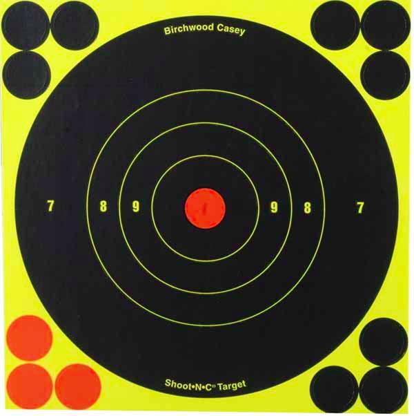 Birchwood Casey Shoot-N-C 6" Reactive Self-adhesive Targets 60/ct