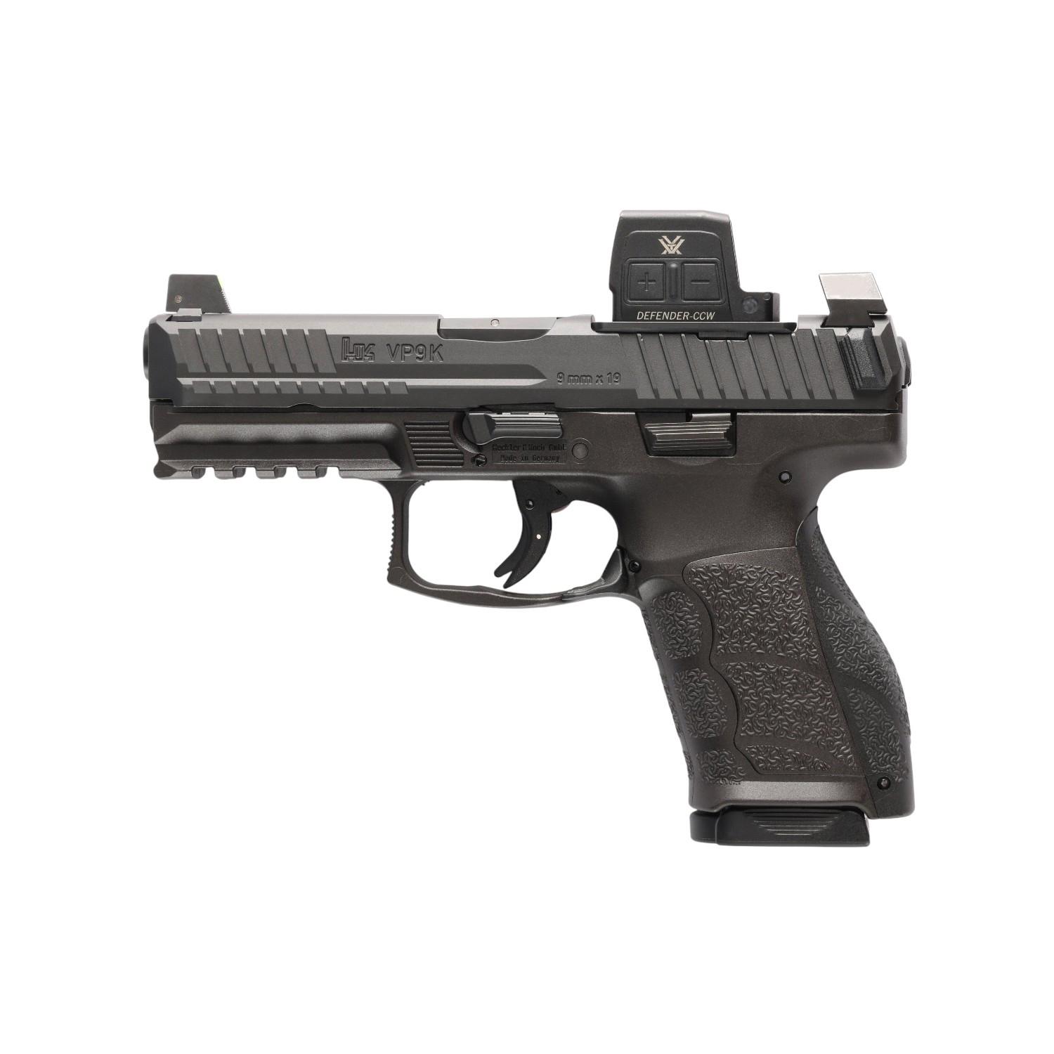 Heckler & Koch Inc. H&K VP9A1 K Optic Equipped(Vortex) Handgun 9mm Luger 10rd Magazines (2) 4.09" Barrel Black