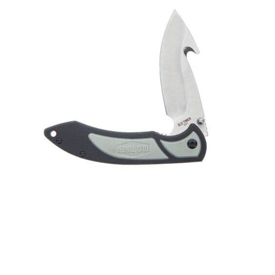 Battenfeld Knives Old Timer Trail Boss Gut Hook Folder Knife 3 1/2" Blade Black