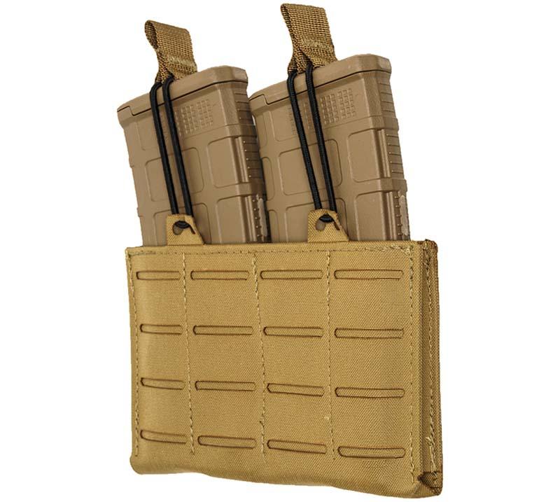 Military Products TacShield RZR Molle Double Rifle Magazine Pouch Coyote Brown